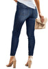 High Waist Jeans For Women Slim Stretch Ripped Distressed Denim Jean Bodycon Tassel Skinny Push Up Jeans Trousers Woman