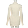 Elegant Blazer And Mini Skirt 2 Piece Sets Women Autumn Long Sleeve Slim Top Party Sexy Office Commuting Mini Dress Sets