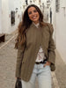 Chic Plaid Women's Blazer Jacket Stand Collar Full Sleeve Single Button Female Coats Spring Casual Commute Lady Outwear