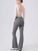 Women's High-Waist Yoga Pants Flared Sports Pants Hip Covering Skirt Running Leggings Dance Training Pilates Fitness Trousers