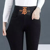 Winter wool mom Jeans Oversize Slim y2k goth Denim Pants Women Skinny blue jean Pencil Stretch Leggings Woman clothing