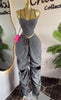 Street Women's Set Strap Tunic Crop Tops and Stacked Ruched Pants Holiday Vacation Two 2 Piece Set Outfits