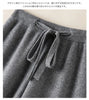 Thick Warm Knitted Casual Chic Basic Soft Elastic High Waist Women's Pants Korean Straight Ankle-Length Pants For Women