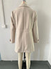Autumn/Winter Women's Casual Coat Flattering Loose-Fit Notched Lapel Single-Row Multi-Button Mid-Length Wool Blazer
