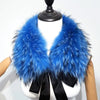 Raccoon Fur Collar Women Winter Coat Hood Decor Furry Fur Collar Warm Coat Shawl Natural Raccoon Fur Scarf Neck Warmer