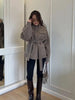Casual Solid Woolen Loose Coats Women Belt Stand Collar Full Sleeve Zippers Lace Up Coat Female Autumn Lady Outwears