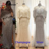Beaded Mermaid Evening Dress for Women Elegant High Neck Long Sleeves for Women Wedding Party Gown Customized