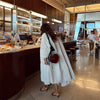 Lady Oversized Long Trench Women Coat Stand Collar Single Breasted Loose Wide Sleeve Casual Coats Autumn Winter Chic Jackets