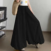 Girls Korean Wide Leg Pants Female Chic Designer High Waist Trousers Lady Baggy Thin Casual Daily Pants