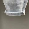 High Waist Harlan Jeans Women's Spring Autumn Large Size Embroidery Loose Ankle Length Jeans Denim Pants 5XL