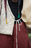 Winter Chinese Style Parkas For Women Bandage Plus Cotton Coats Long Sleeve Loose Pockets Vintage Cotton Parkas
