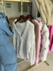 Solid Knit Cardigan Women Long Sleeve Casual V Neck Oversized Sweater Women's Autumn High Street Knitted Coats