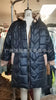 Winter Hooded Loose Solid Color Zipper Cotton Jacket Women Quilted Puffer Coat Fleece Lined Long Warm Irregular Hem Outerwear