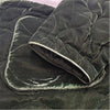 O-neck Retro Cotton Jacket Women Casual Pocket Green Velvet Coat Winter Long Sleeve Loose Warm Clothing Versatile F629