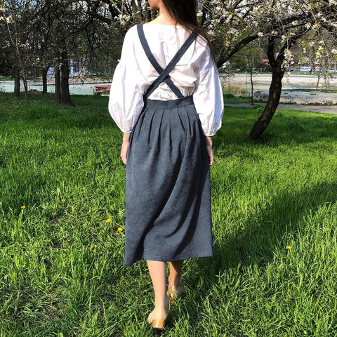 Retro Women's Corduroy Dress Square Neck Casual Medieval Dresses Vestidos Para Mujer