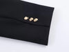 Women Suit Pants Two-Piece Set Buckle Decoration Long Sleeve Blazer Coat + Straight-Leg Pants 2 Pieces Sets Chic Woman Outfits