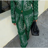 Lightweight Floral Print Oversized Coat & Square Scarf Skirt & Long Pants For Women Lady Holiday Streetwear Outfits