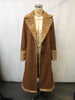Vintage Women's Coat Brown Western Denim Plush Autumn And Winter Warm Coat Outdoor Windproof Slim Fit Windbreaker