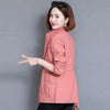 Middle Aged Mother Spring Autumn Loose Women's Short Jacket Elegant Large Size Female Short Outerwear With Lined 4XL