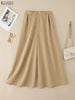Stylish Women's Wide Leg Pants Elegant High Waist Loose Solid Color Trousers Autumn Commuting Streetwear S-3XL