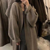 Long Knitted Cardigan Women Design Loose Senior Coat Soft Coat Woman All-match Long Sleeve Cardigans Lady