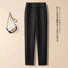 Woolen Herringbone Harem Pencil Elastic High Waist Korean Women's Pants Casual Office Lady Trousers Suit Pants For Women