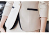 Apricot Suits Women Autumn Temperament Business Formal Blazer And Skirt Sets Office Ladies Work Wear Black
