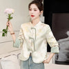 Women's Leisure Jacket Spring Autumn Retro Printing Be All-match Lady Outerwear Chinese Style Ladies Short Coat