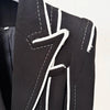 High Street Designer Jacket Women's Fringed Tassel Slim Fitting Blazer
