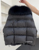Lagabogy Loose Parkas Outwear Large Real Natural Fur Collar Winter Puffer Jacket Women Thick Warm Duck Down Coat Female
