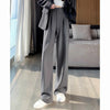 Female High Waisted Wide Leg Pants Spring Women Concise Suit Trousers Lady Chic Korean Designer Solid Color Slacks