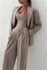 3 Pieces Herringbone Women's Suits Pants Set Top Bra+Blazer+Trousers or Skirt Formal Office Lady Prom Jacket Coat Winter Outfit
