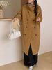 Double-Sided Cashmere Coat For Women In Autumn And Winter, Hepburn Style Woolen Long Coat