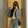 Autumn Y2K Shrug Long Sleeve Cardigan for Women Korean Hollow Out Knitted Coat Harajuku Loose Lightweight Shawl Tops