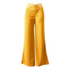 Women's Hollowed Out Waist Belt High Waisted Large Size Pants Casual Straight Tube Loose Wide Leg Pants