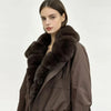 Faux Fur Neck Short Jackets Women Long Sleeve Ruff Thicken Loose Outerwear Female Autumn Winter Chic Daily Coats