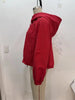 Women's Jacket Autumn Red Long-Sleeve Drawstring Decorative Festive Hoodie Zipper Cardigan Casual Versatile