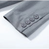 Elegant Button Jacket Pants Suit Women Solid Loose Full Sleeve Lapel Jackets Straight High Waist Trousers Suit
