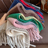 Winter Cashmere Scarf Women Design Warm Pashmina Blanket Poncho Scarves Female Shawl Wraps Thick Foulard Bufanda