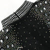 Women Mesh See Through Long Sleeve Diamonds Rhinestones Mermaid Long Dress Fall Evening Sexy Party Dresses Vestidos
