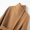 Winter Double-sided Woolen Coat Women's Short Hepburn 100% Wool Coat for Women Elegant Clothes Chaqueta Feminine F