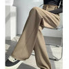 Lady Baggy High Waist Suit Pants Women Classic Designer Straight Leg Trousers Girls Casual Daily Slacks