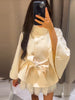 Women's Brown Belt Cropped Poncho Jacket For Women Demi-season Button Cape Cloak Coat Jackets Winter Autumn Spring Black White