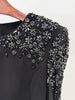 High Street Party Vestido Women's Full Sleeve Diamonds Beaded Maxi Long Dress