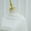 White Pearl Trim Cape Maxi Dress Women Elegant Long Sleeve Cinching Waist Muslim Robes Spring Eid Abaya Lady Dresses