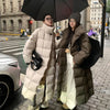 Winter Long Parkas Coat for Women Korean Oversized Stand Collar Cotton-Padded Jacket Windproof Warm Thick Parkas Outerwear