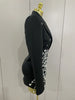 Sparkly Crystal Chains Pearls Long Sleeve Mini Dress Women Birthday Evening Party Nightclub Outfit Singer Wedding Costume