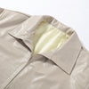 Women Cropped PU Leather Jackets Chic Stand Collar Wide Flare Sleeve Asymmetrical Wrap Open Front Coat Autumn Loose Jacket