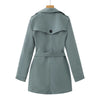 Women's Windbreaker Mid-Length Trench Coat Spring Korean Slim Waist British Casual Autumn Coat With Belt Outwear