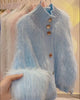 Women Fur Faux Knitted Cardigan Sweater Jacket Korean Style Womens Sweaters Autumn Women's Clothes Knitwear V Neck Knit